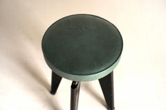 Maison Dominique, "Clémenceau" Metal Stool, France, 1950