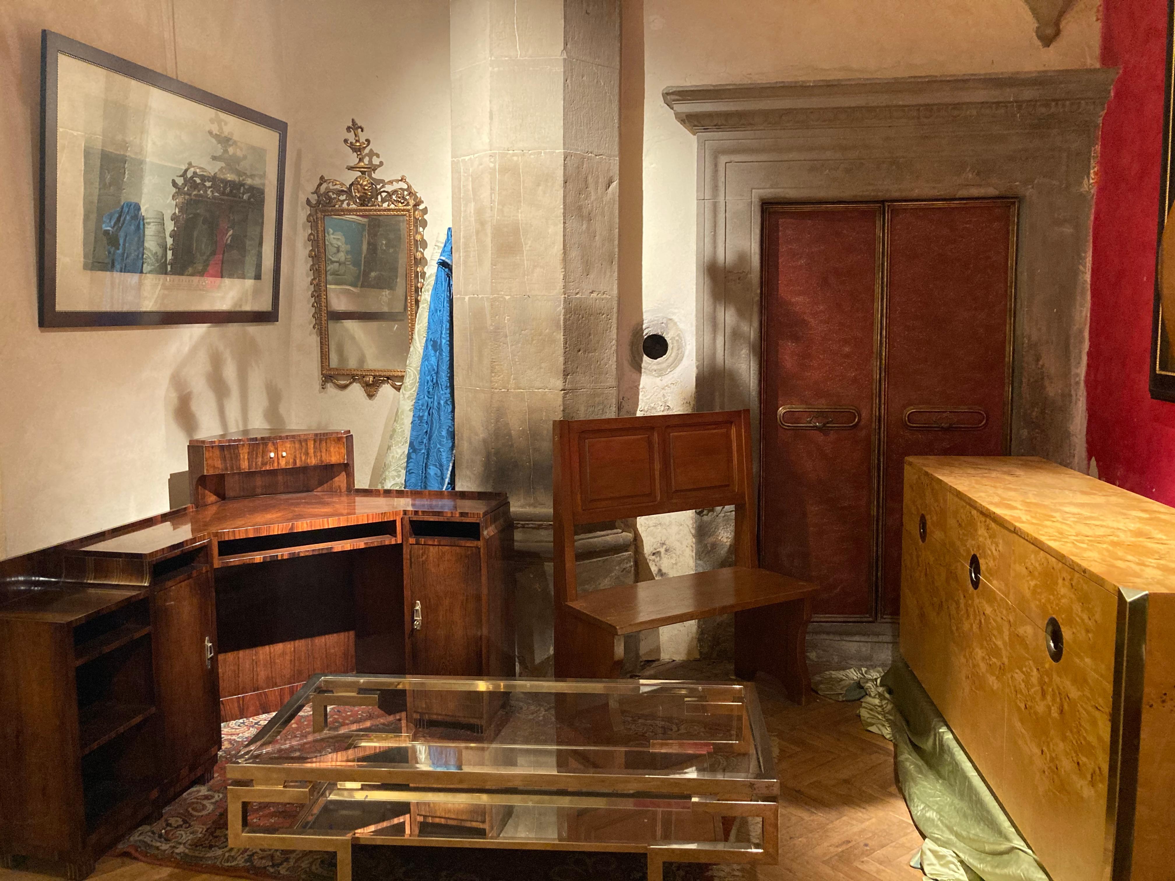 Maison Dominique Domin, Genevriére Art Deco Furnier-Schreibtisch oder Waschtisch im Angebot 11