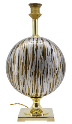 Lámpara de sobremesa francesa de mediados de siglo Maison Drimmer, años 80