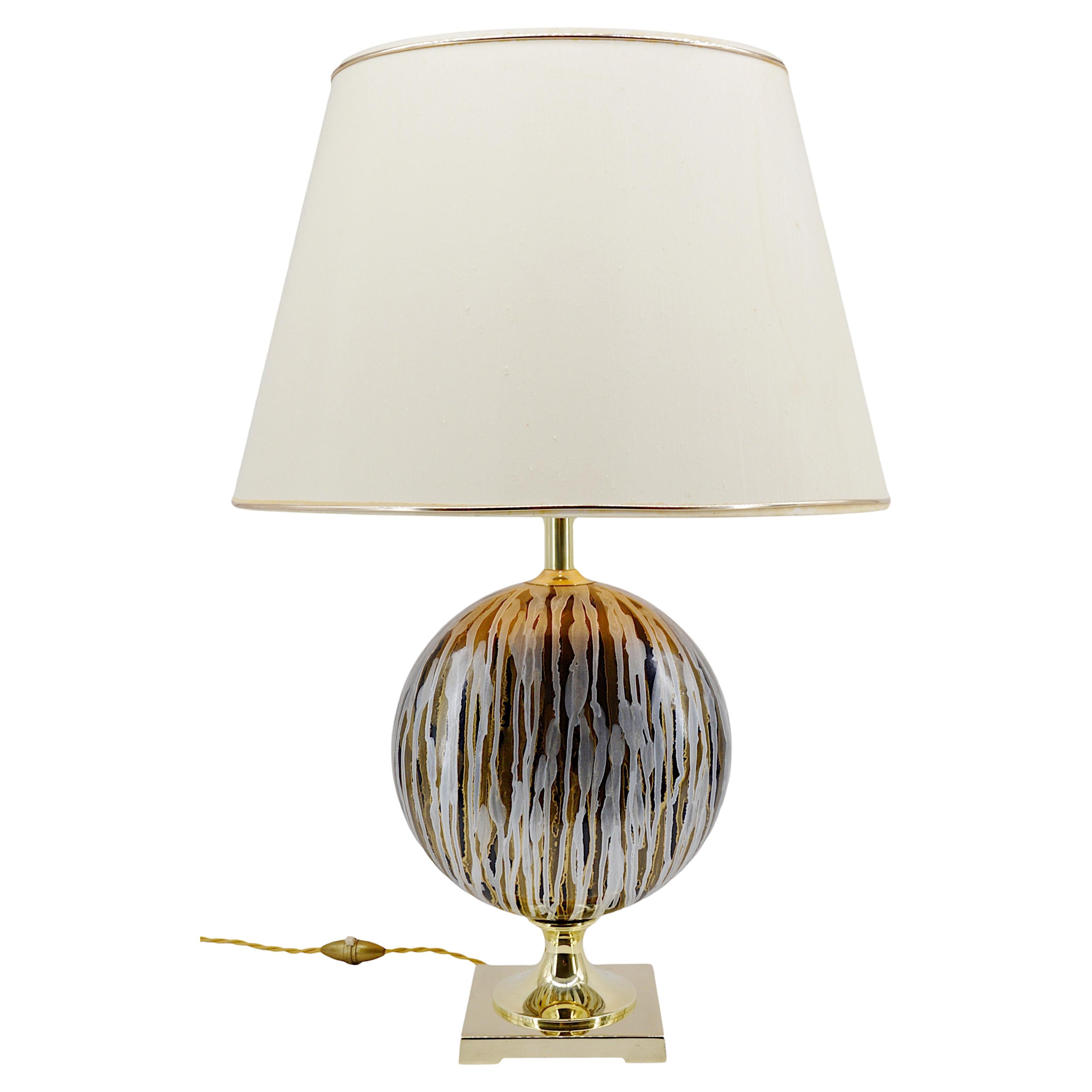 Maison Drimmer French Mid-Century Table Lamp, 1980s