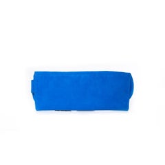 Maison Du Posh, blue leather clutch