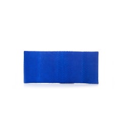 Maison Du Posh, clutch in Electric Blue snakeskin.