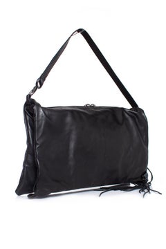 Maison Du Posh, foldover flap shoulder bag with fringes and skull