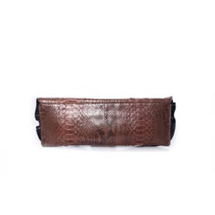Maison Du Posh, python leather butterfly clutch