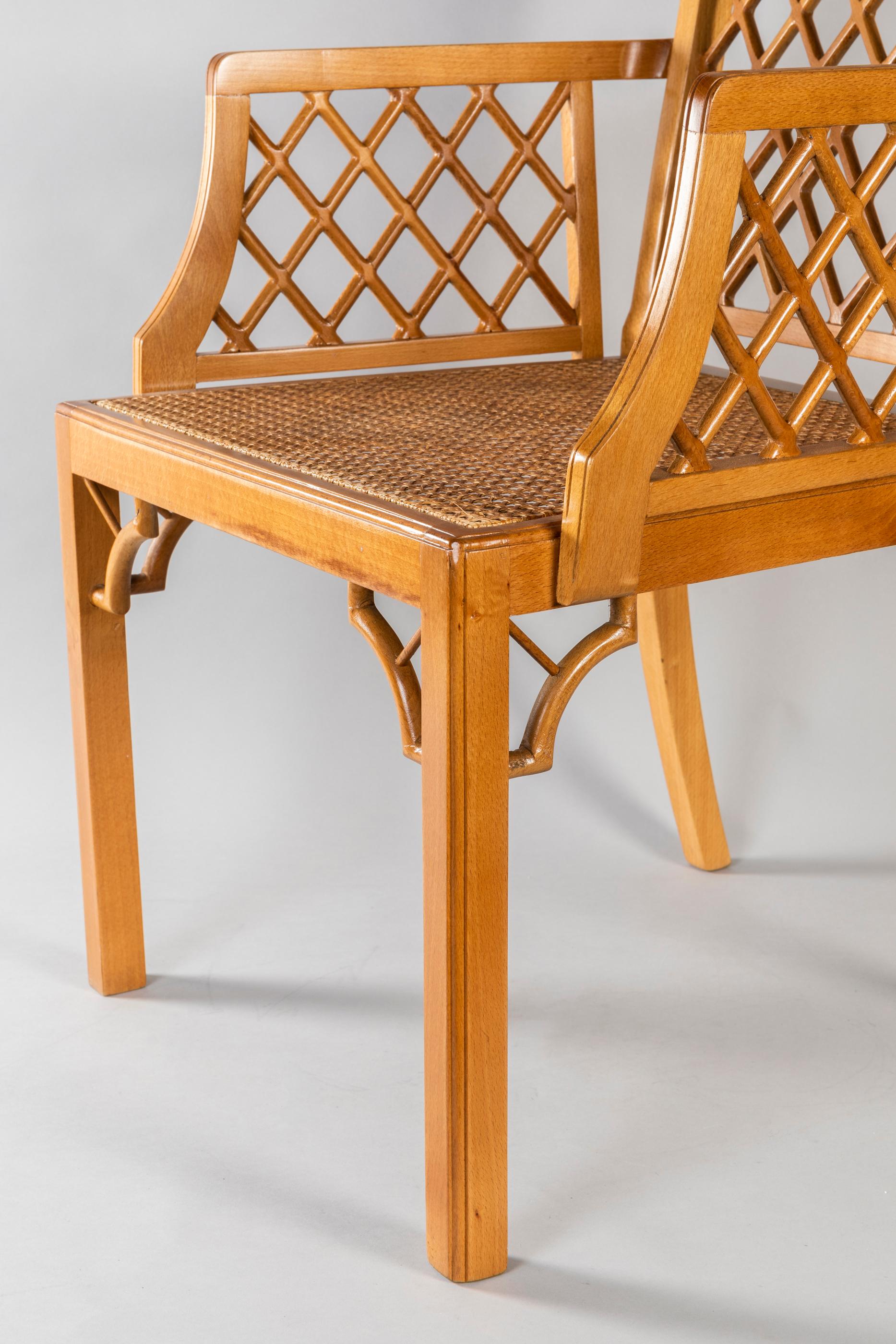 Maison et Jardin - Ensemble de 4 fauteuils en bois de hêtre, années 1970 en vente 1