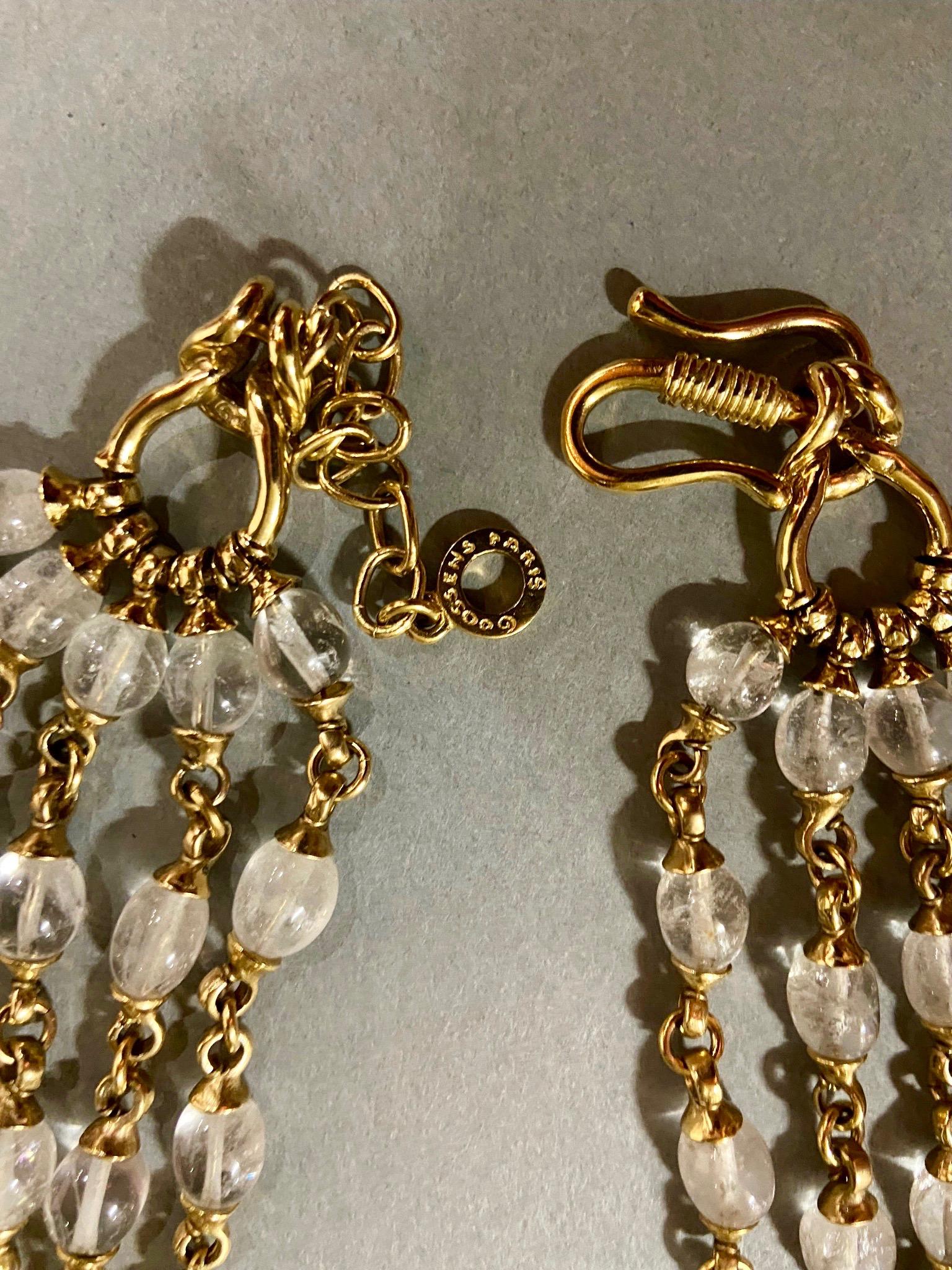 Round Cut Maison Goossens Paris, Necklace and Bracelet Set, circa 2015 For Sale