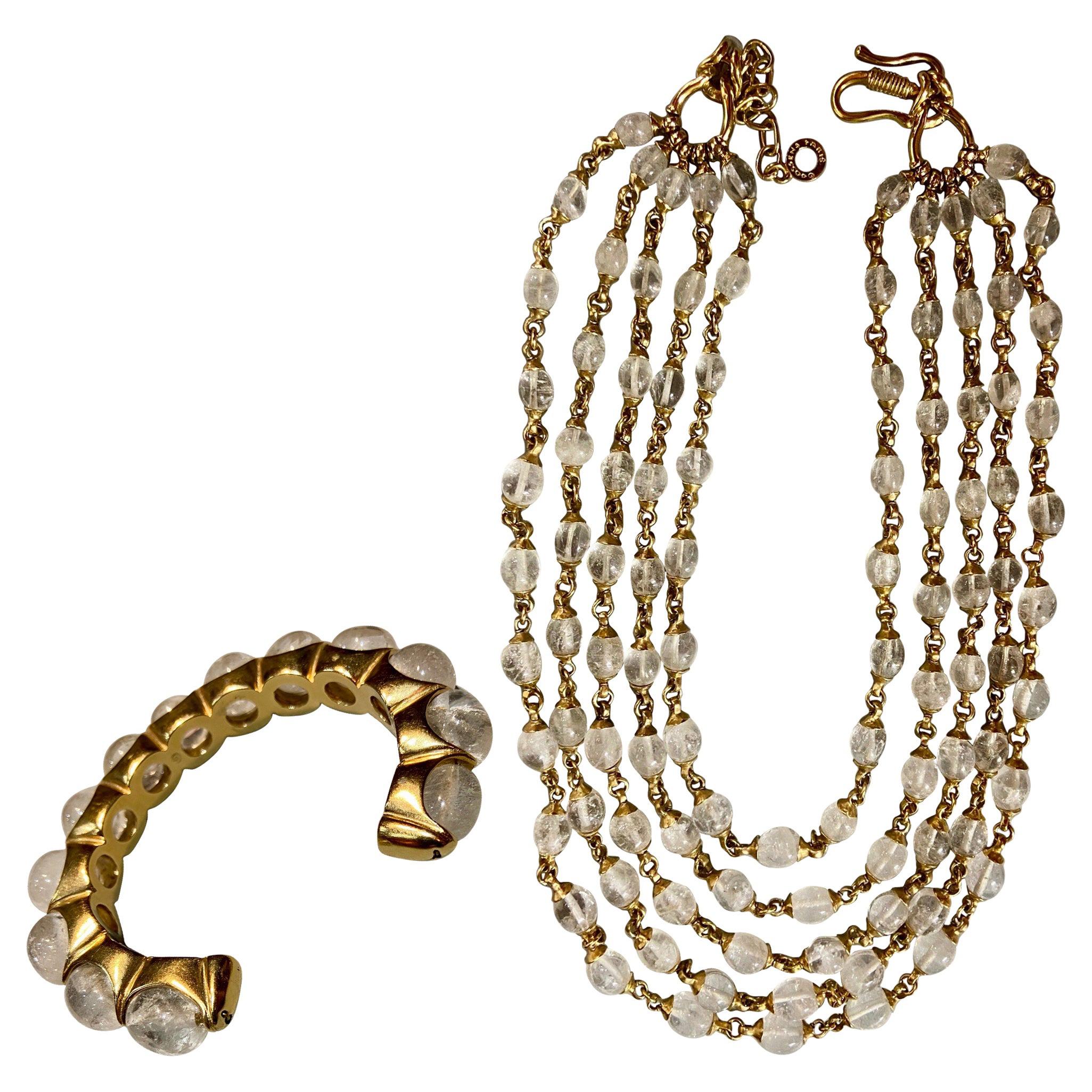 Maison Goossens Paris, Necklace and Bracelet Set, circa 2015 For Sale