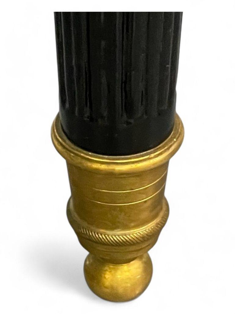 Maison Gouffé, Louis XVI Style, Hollywood Regency, Dining Table, Black Lacquer 4