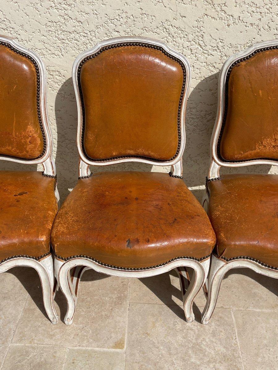 Wood Maison Gouffé - Suite of 8 Louis XV Style Chairs For Sale