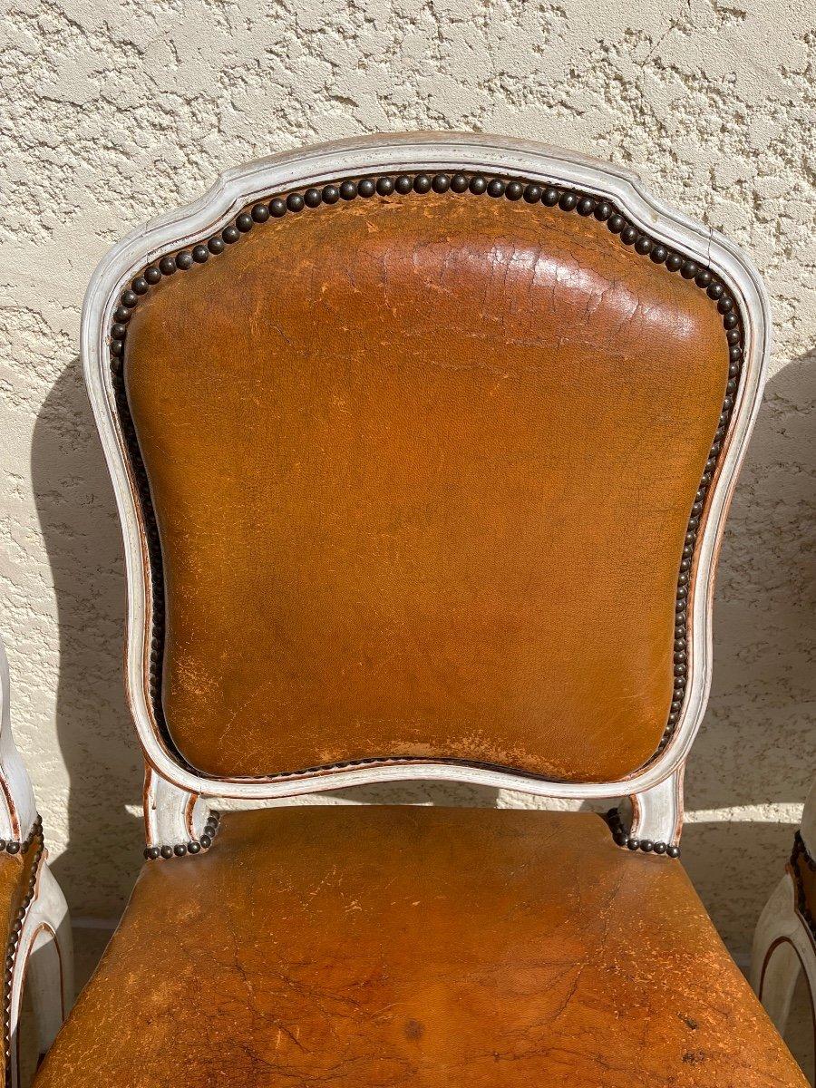 Maison Gouffé - Suite of 8 Louis XV Style Chairs For Sale 1