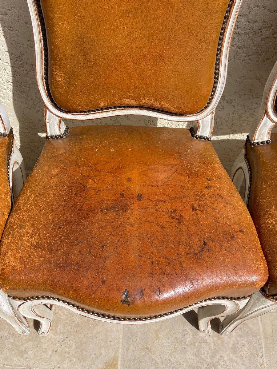 Maison Gouffé - Suite of 8 Louis XV Style Chairs For Sale 2