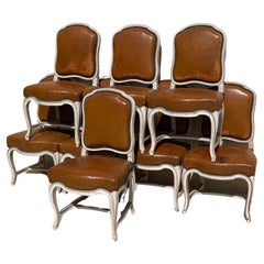 Antique Maison Gouffé - Suite of 8 Louis XV Style Chairs