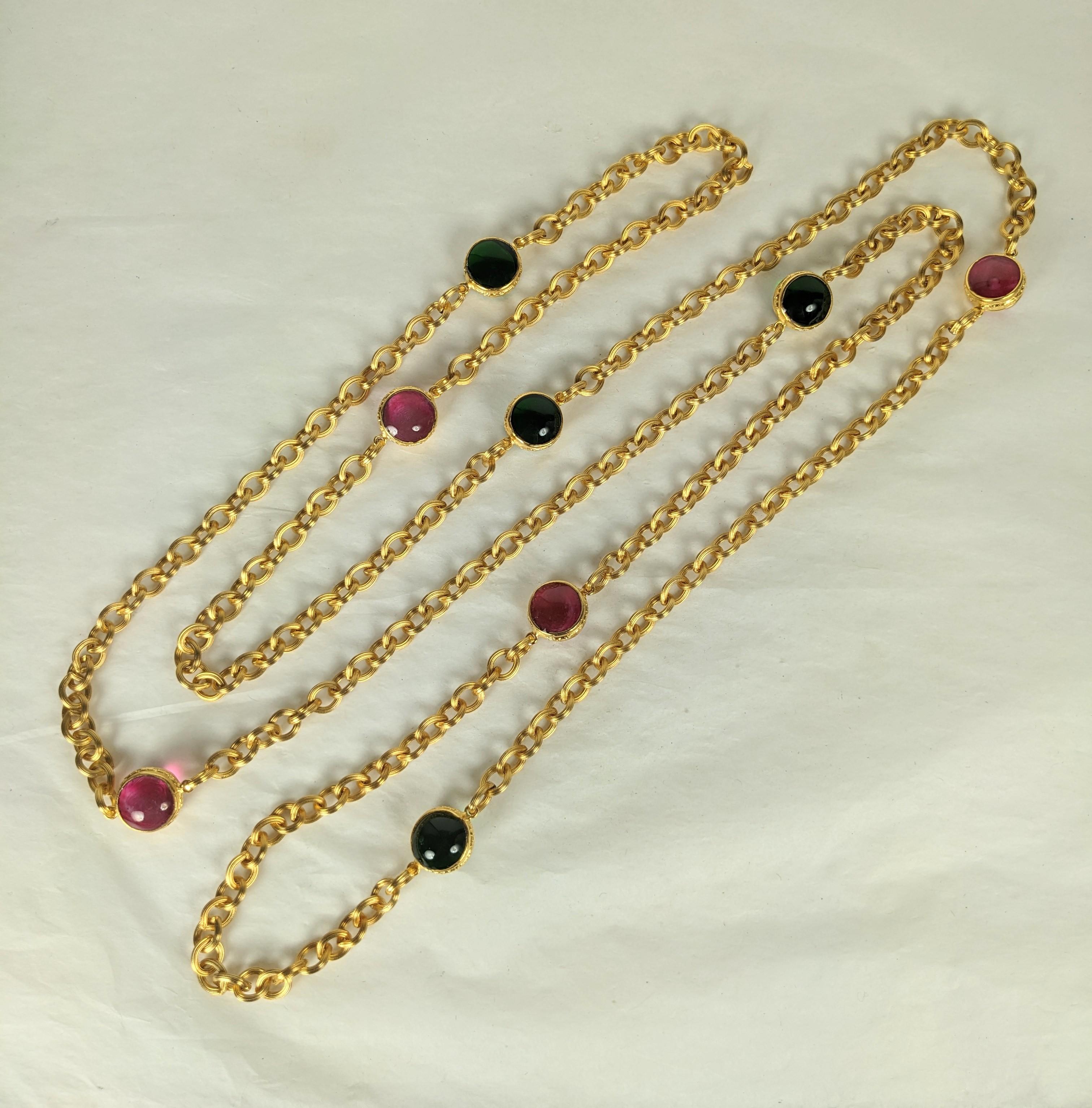 Women's Maison Gripoix for Chanel Renaissance Chain Necklace For Sale