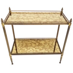 Maison Jansen 2-Tier French Neoclassical Brass Side Table Maison Jansen 2-Tier French Neoclassical Brass Side Table