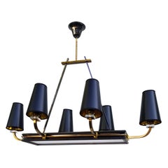 Maison Jansen 8 Lights Chandelier, Pair Available