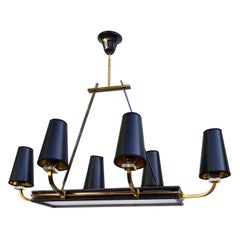 Maison Jansen 8 Lights Chandelier, Pair Available 