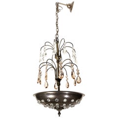 Lampadario "Fontana" Art Deco della Maison Jansen