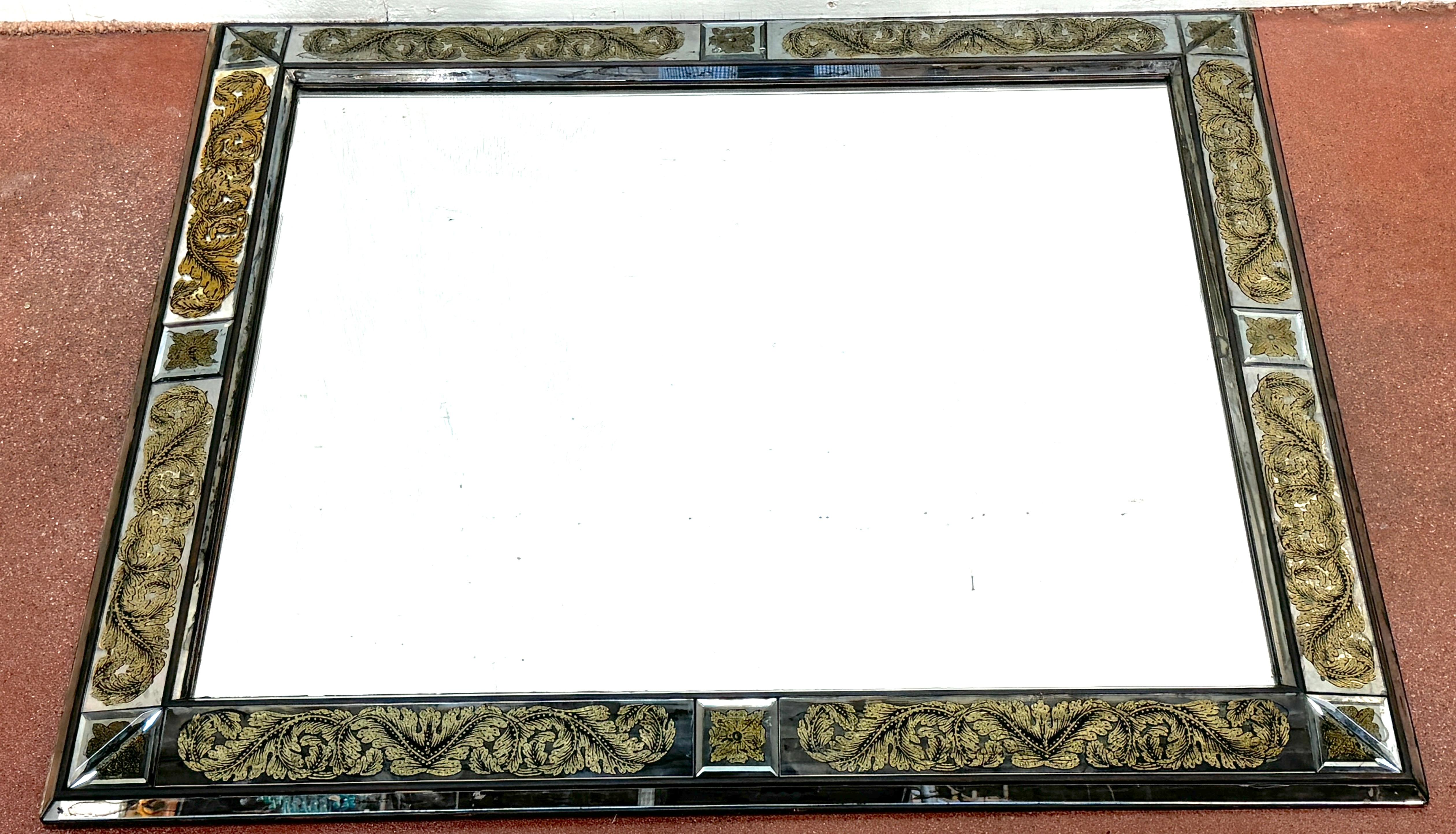 Maison Jansen (Atrib.) Miroir à bijoux en forme de treillis floral néoclassique doré en vente 6