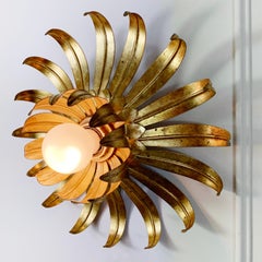 Maison Jansen Att Flower Flush Light