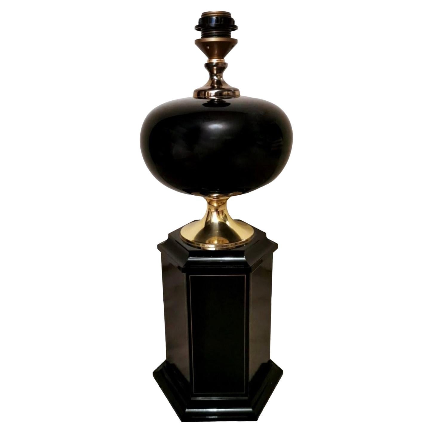 Lampe de table française de style Hollywood Regency attribuée à la Maison Jansen 