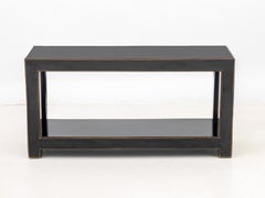 Maison Jansen Attr. Schwarz lackierter Konsolentisch
