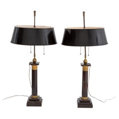Maison Jansen Attr. Empire-Stil Marmor-Lampen, Pr.