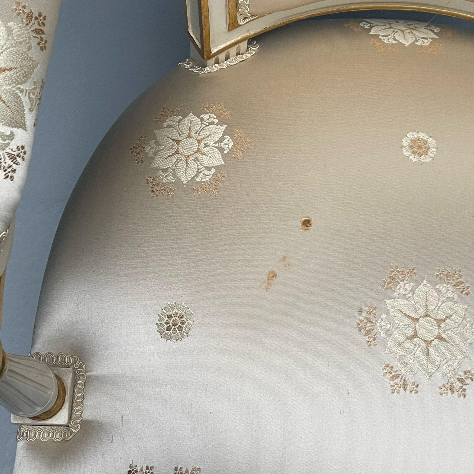 Maison Jansen Attr., Louis XVI Style, Hollywood Regency, Fauteuils, Scalamandre For Sale 7