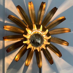 Maison Jansen Attributed Flower Flush Light