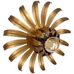 Maison Jansen Attributed Flower Flush Light