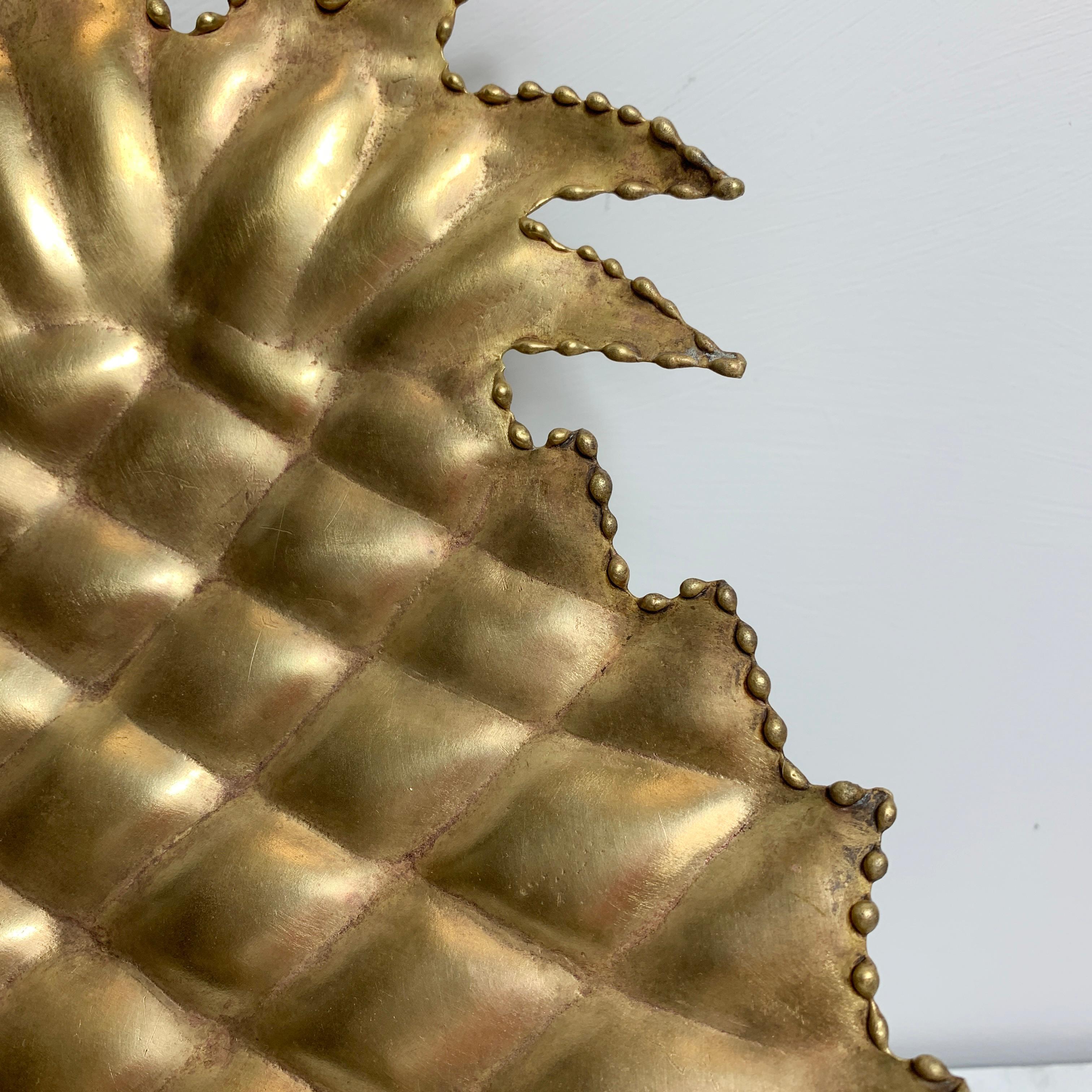 Maison Jansen Attributed Gold Pineapple Dish, 1970s For Sale 4