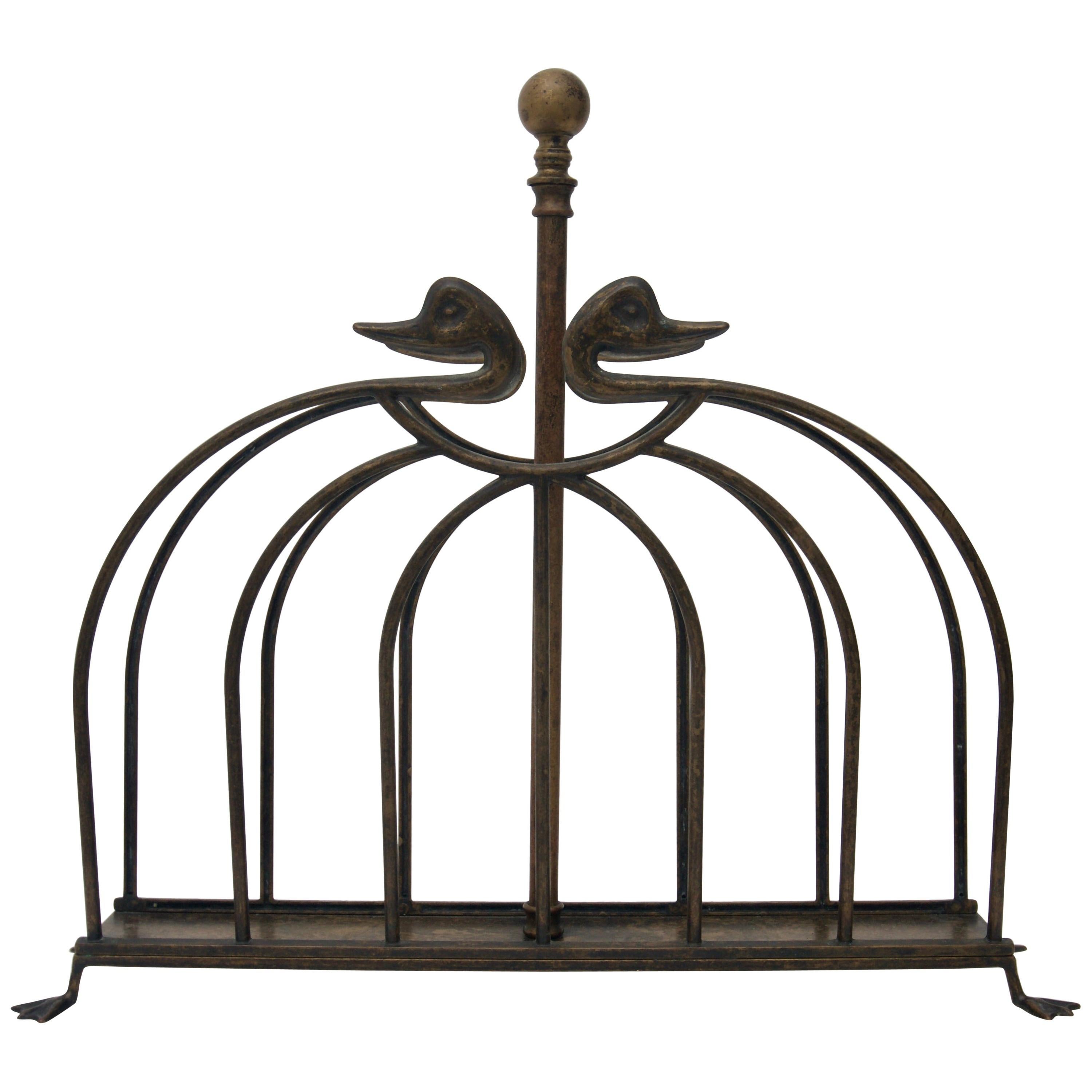 Maison Jansen Attributed Magazine Rack For Sale