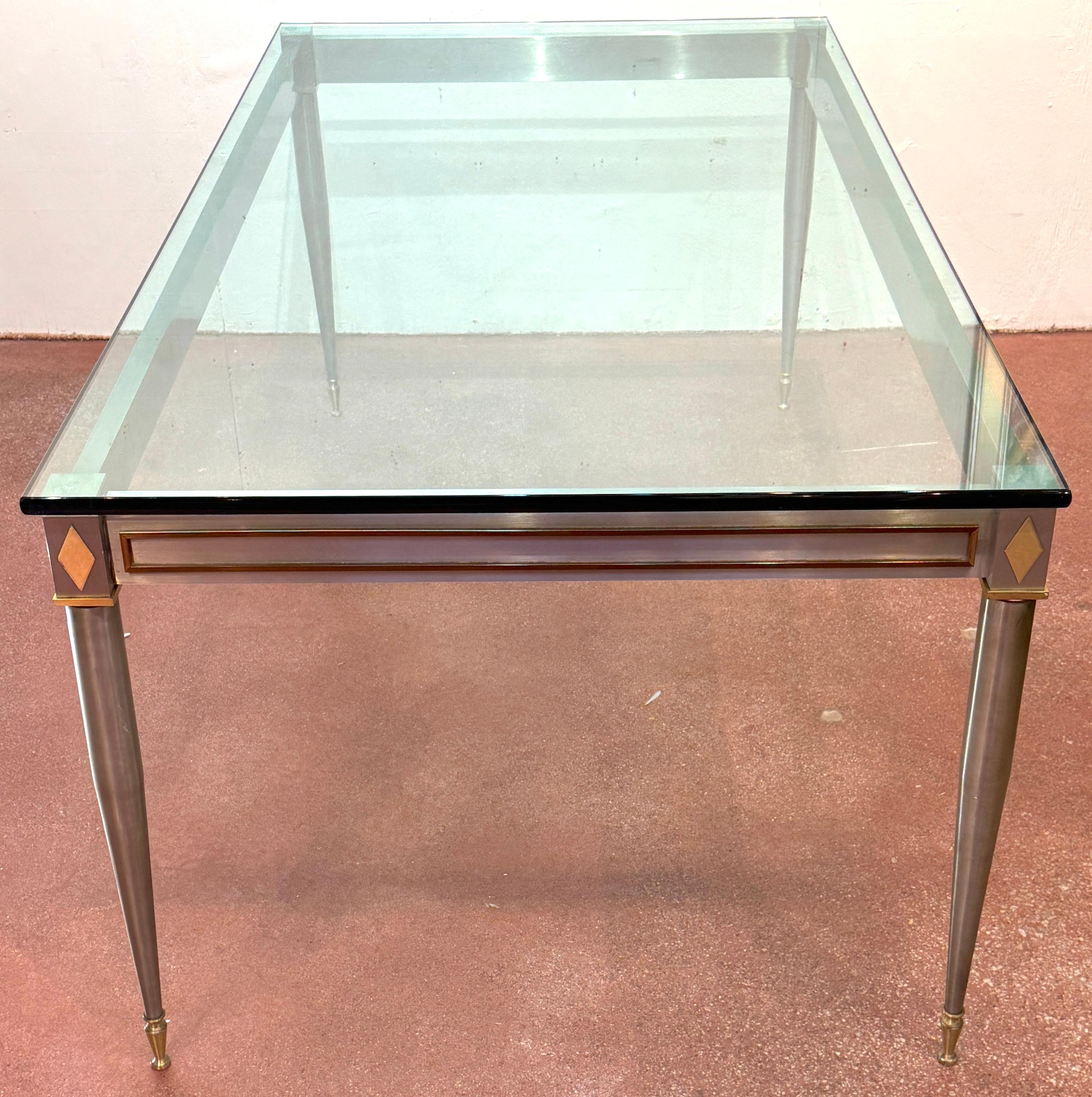 20th Century Maison Jansen Attributed Neoclassical Dining Table, France, Circa 1960s For Sale