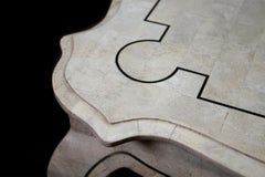 Maison Jansen Attributed Resin Contour Coffee Table, Late Production, Paris 1980