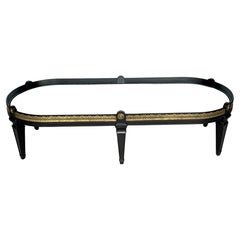 Maison Jansen Black Lacquer, Bronze & Mirror Surtout de Table Coffee Table
