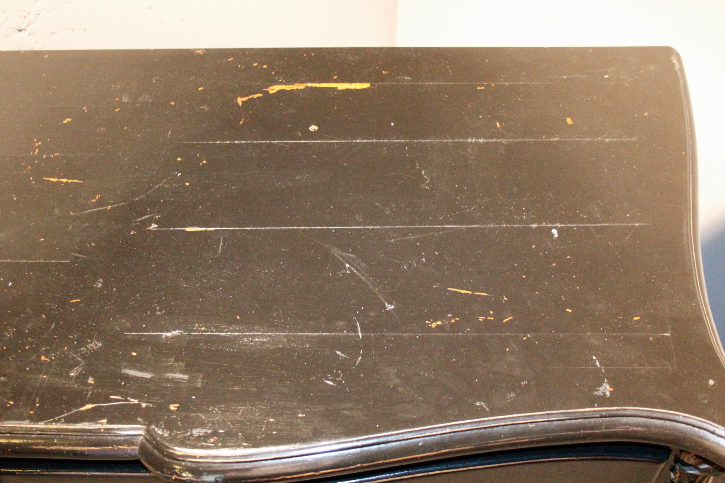 Maison Jansen Black Lacquered Commode For Sale 8