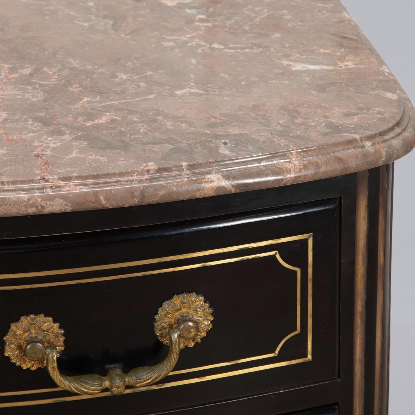 Francese Maison Jansen Commode laccato nero in vendita