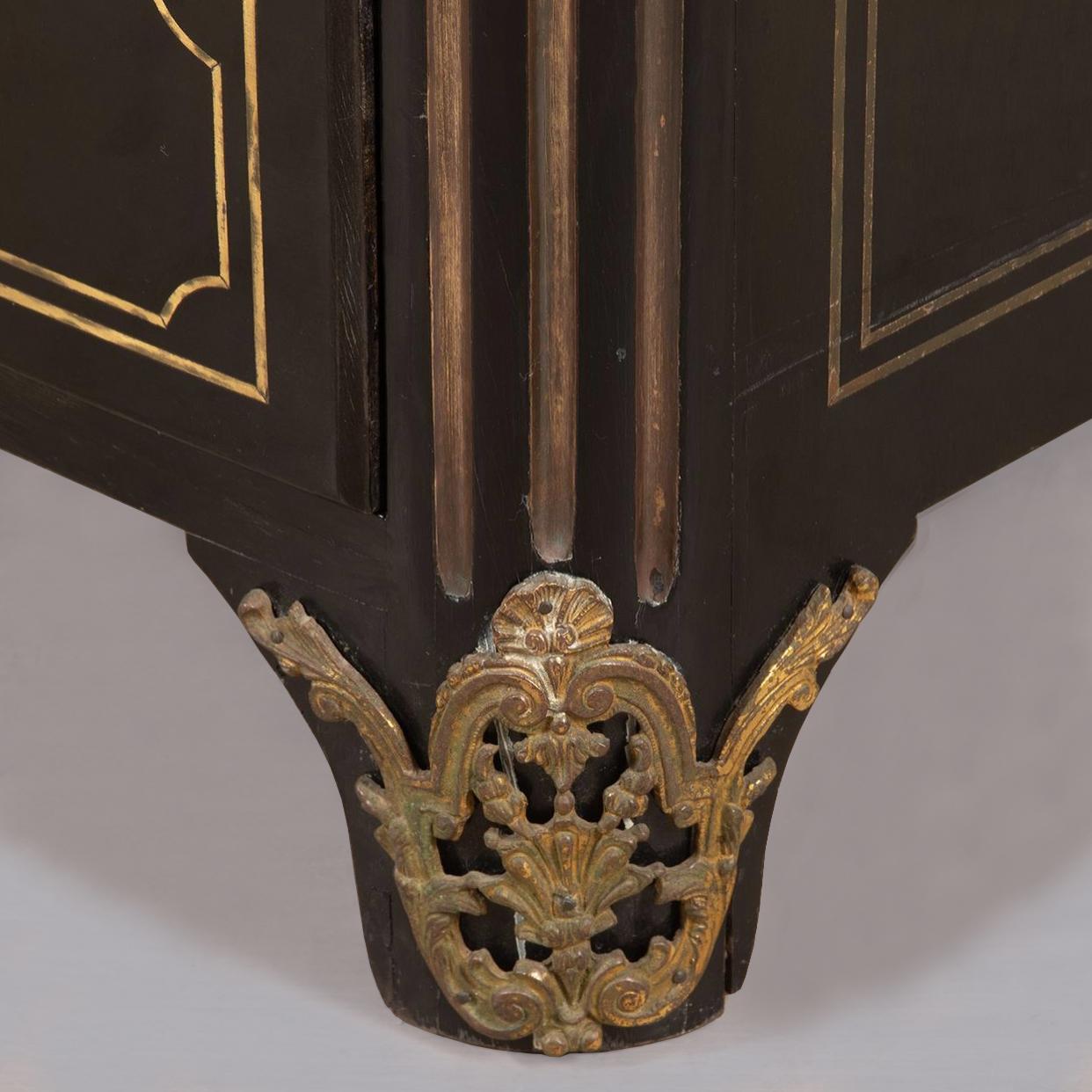 Maison Jansen Commode laccato nero In condizioni buone in vendita a London, GB