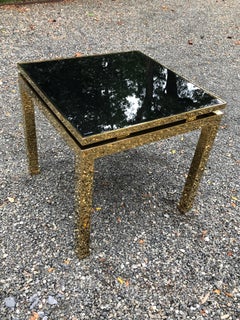 Maison Jansen Brass and Glass MCM French Occasional Side Table