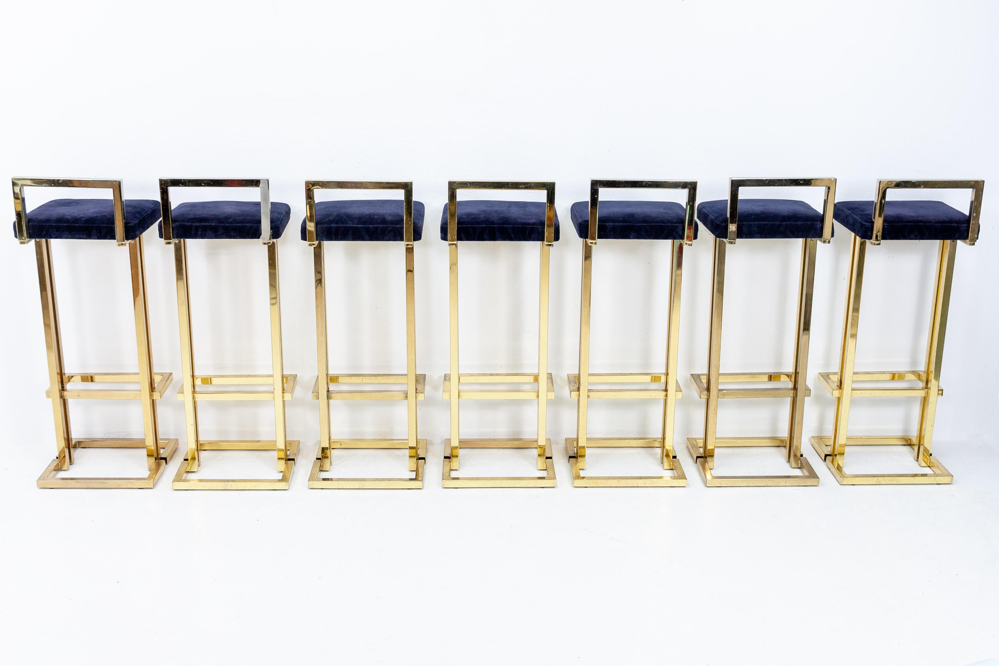 Maison Jansen Brass Bar Stools 5