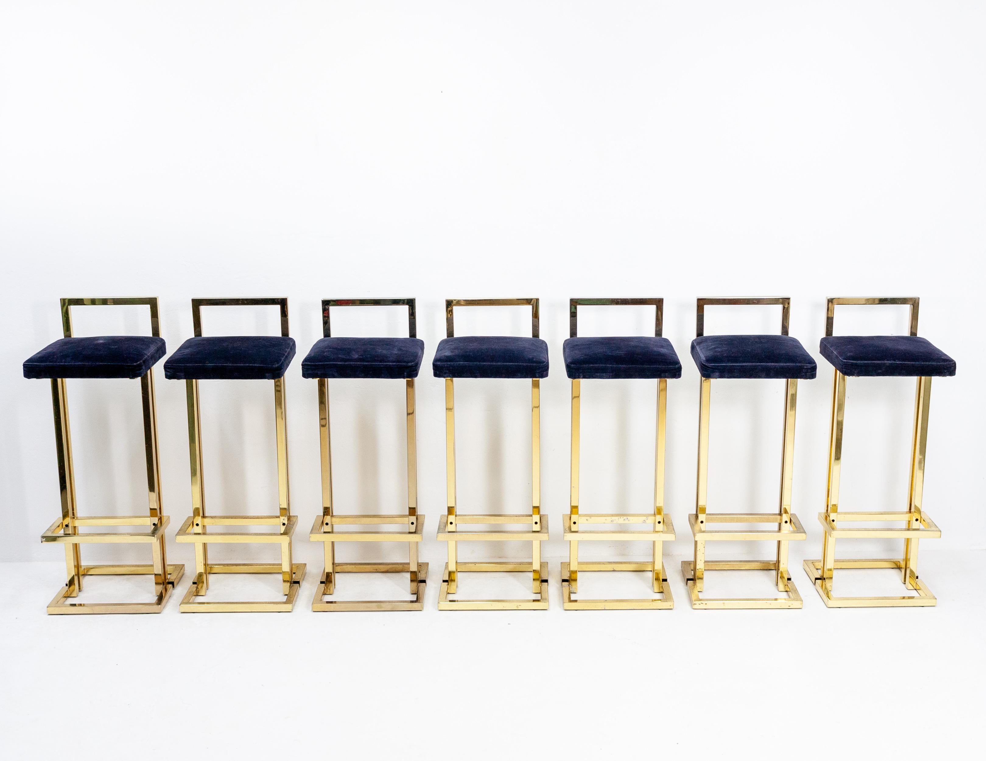 Maison Jansen Brass Bar Stools 1