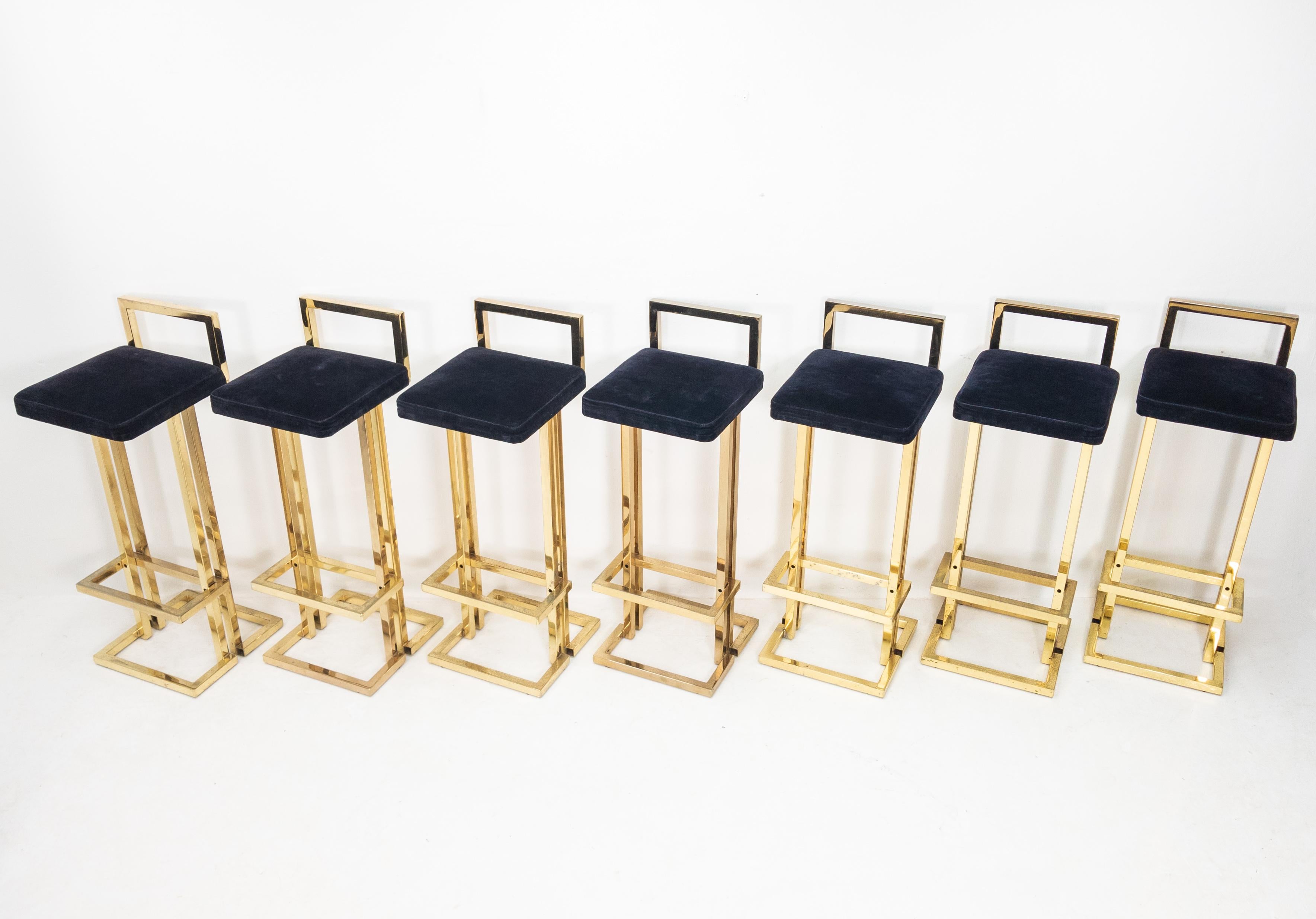 Maison Jansen Brass Bar Stools 2