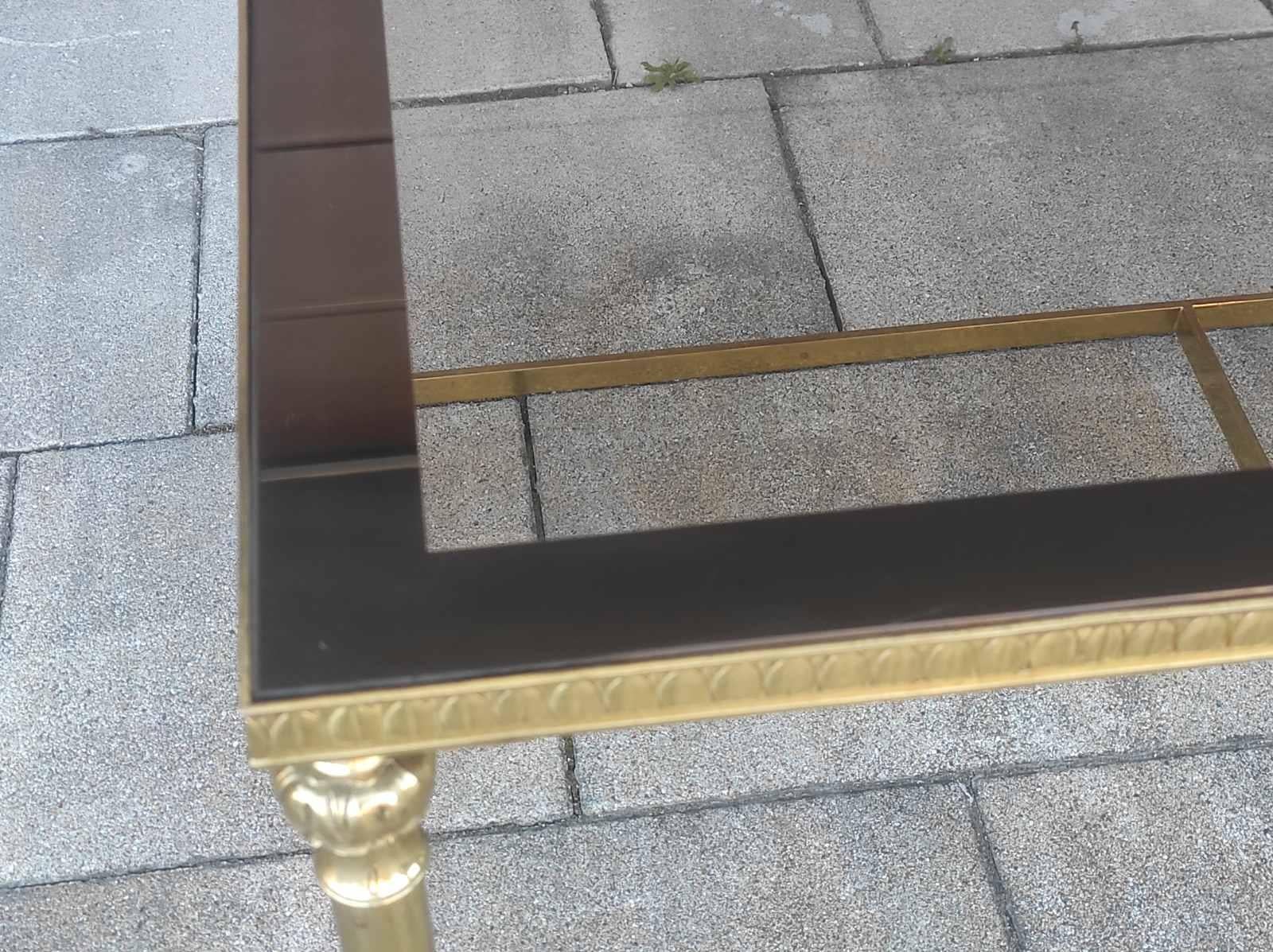 Tavolino in ottone in stile Maison Jansen anni '50 In condizioni buone in vendita a Čelinac, BA