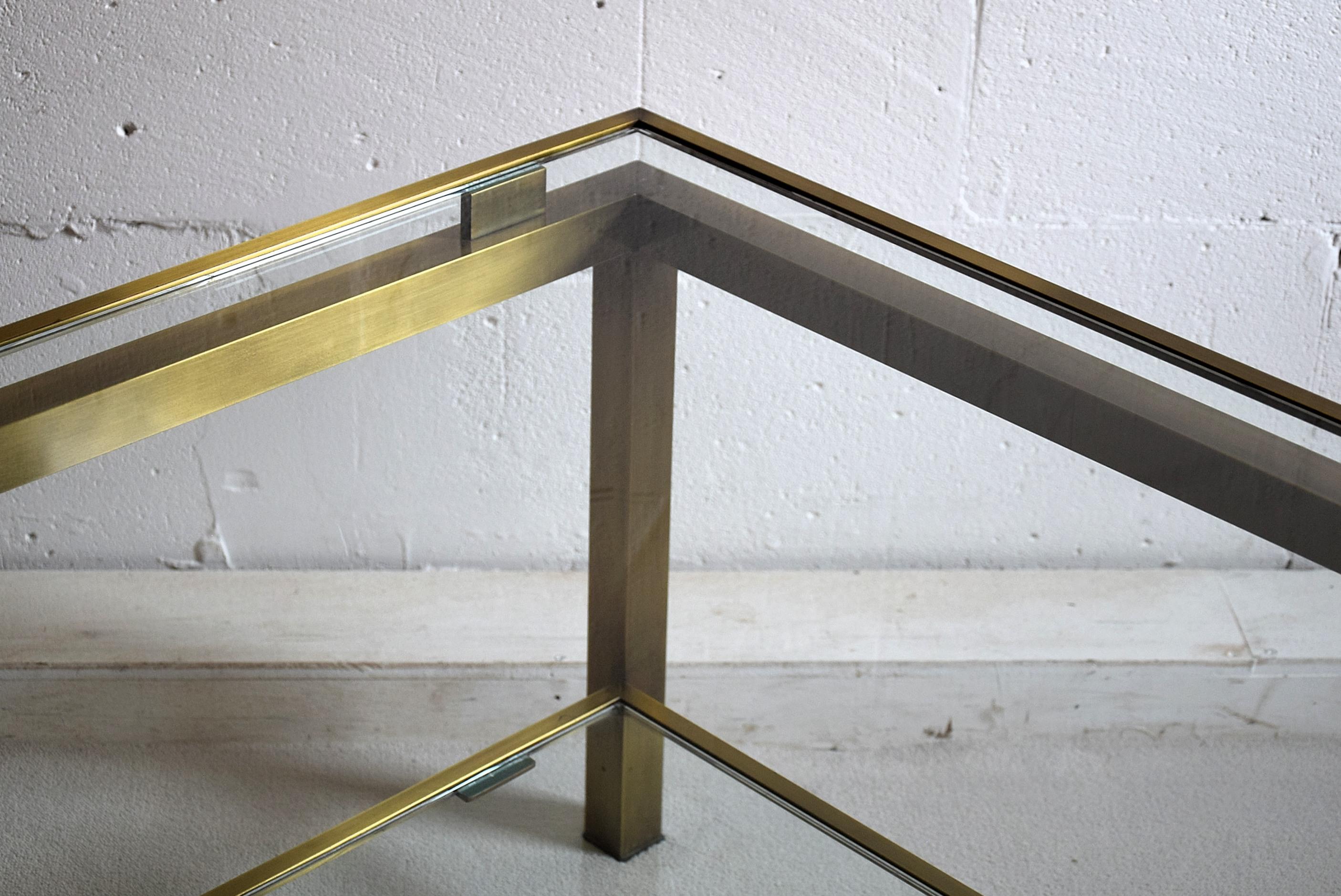 French Brass Hollywood Regency Coffee Table