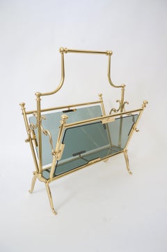 Maison Jansen Brass Magazine Holder