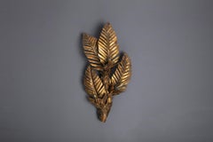 Maison Jansen Brass Palm Tree Sconce