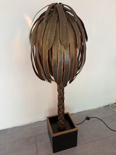 Palmera de latón de Maison Jansen