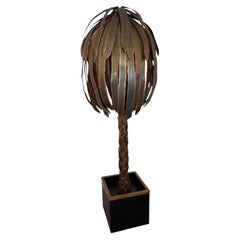 Palmera de latón de Maison Jansen