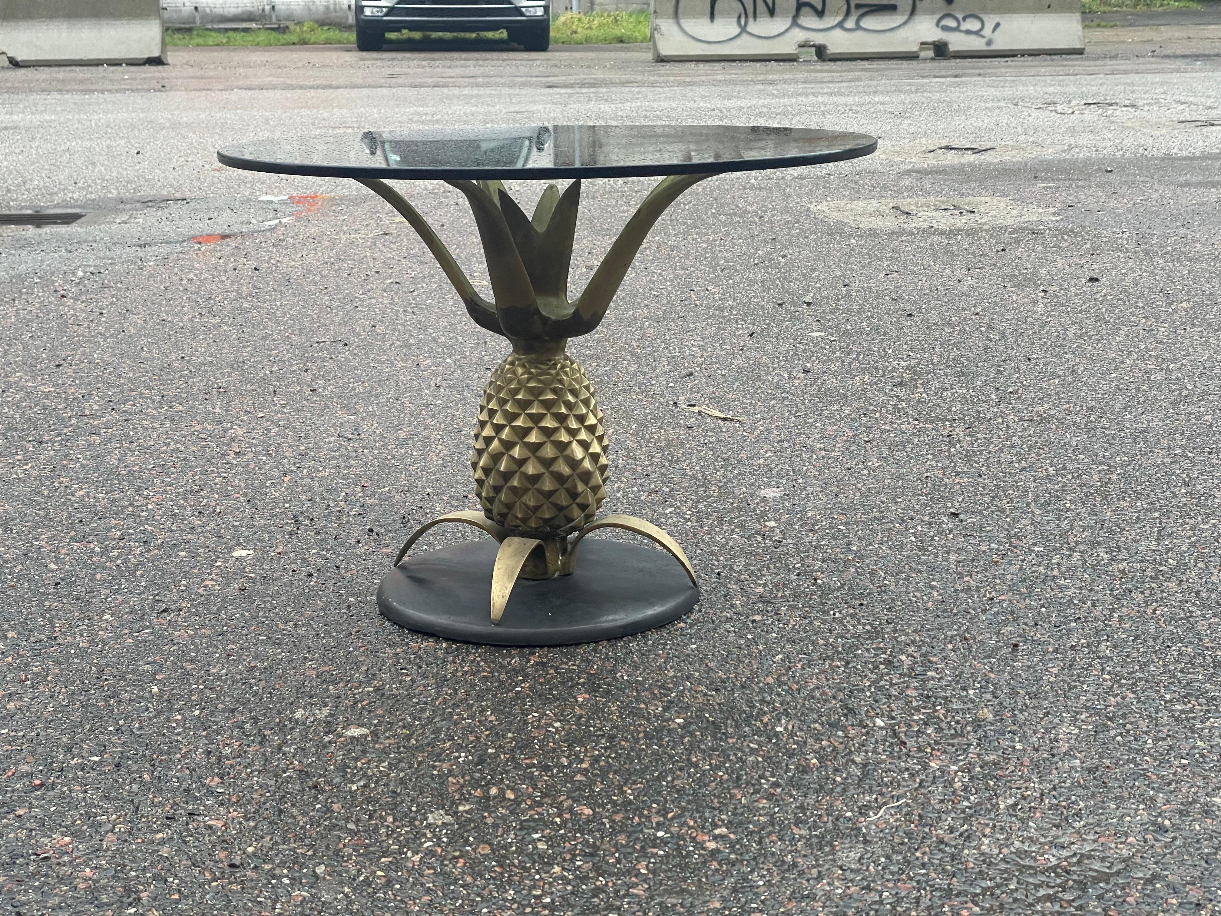 Maison Jansen Brass Pineapple Table 1970´s 1