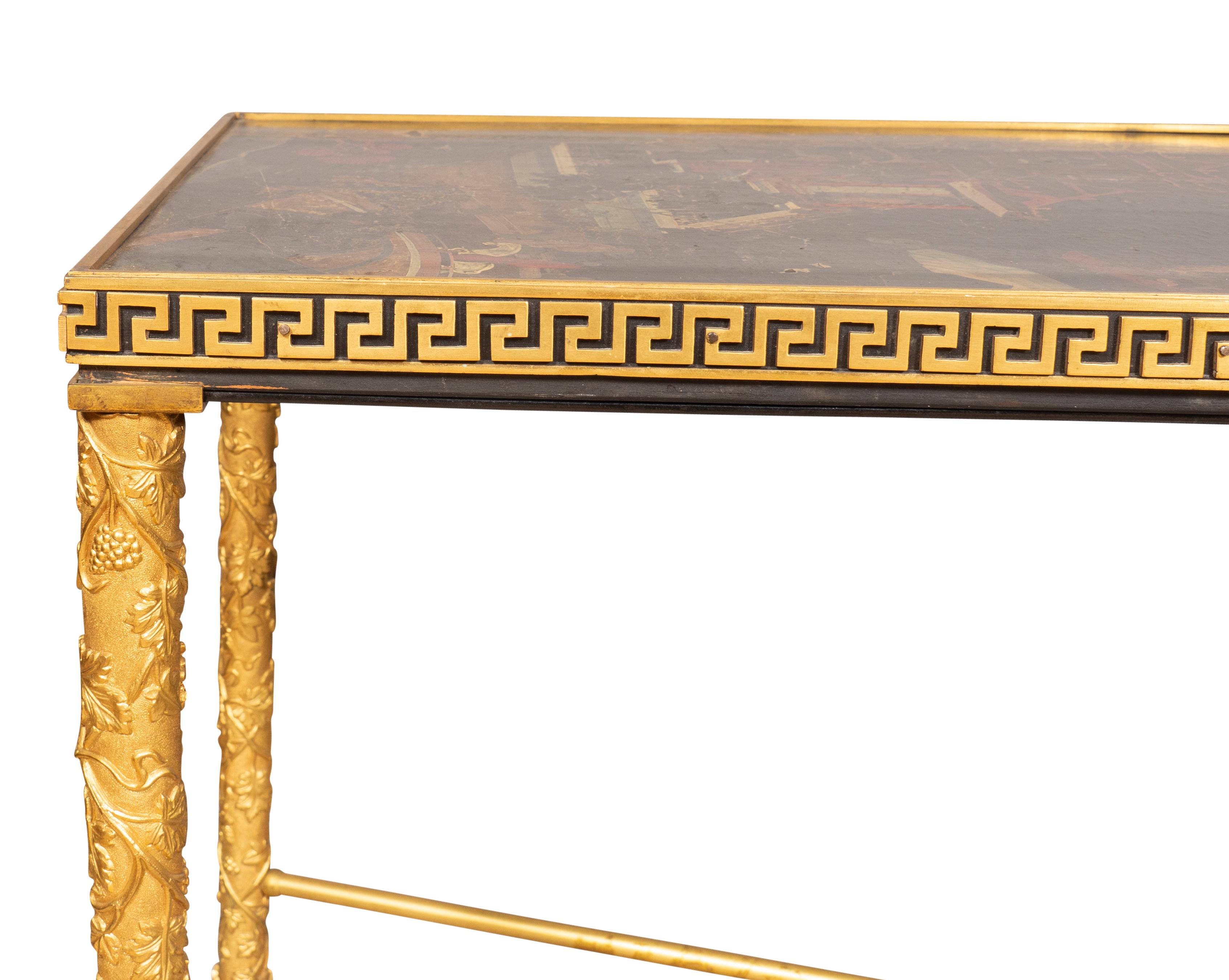 Maison Jansen Bronze and Lacquer Coffee Table 6