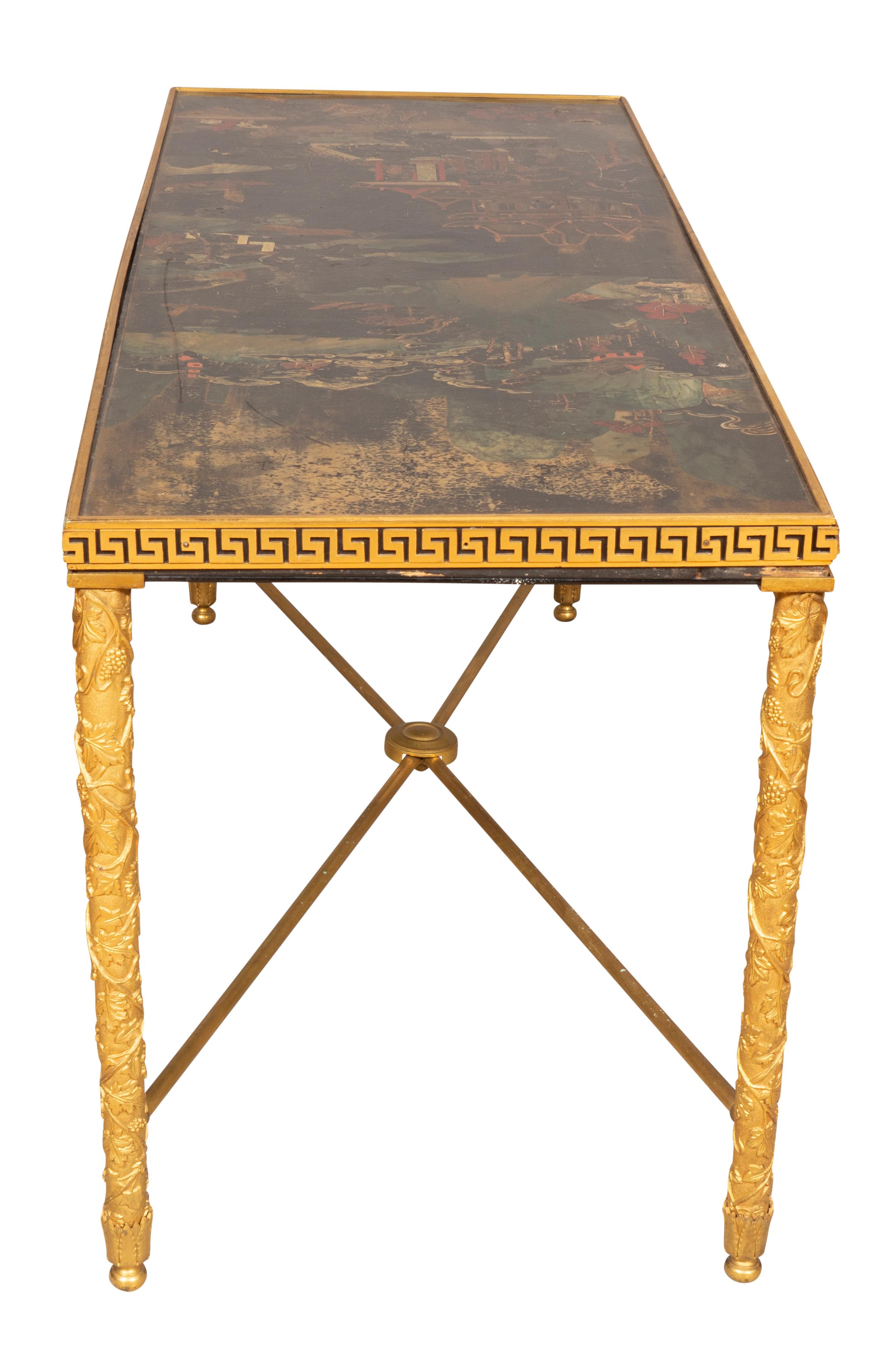 Maison Jansen Bronze and Lacquer Coffee Table 2